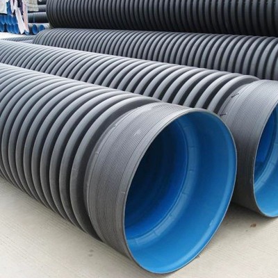 hdpe双壁波纹管大口径排污hdpe排水管市政管道污水通风 雨水水管图2
