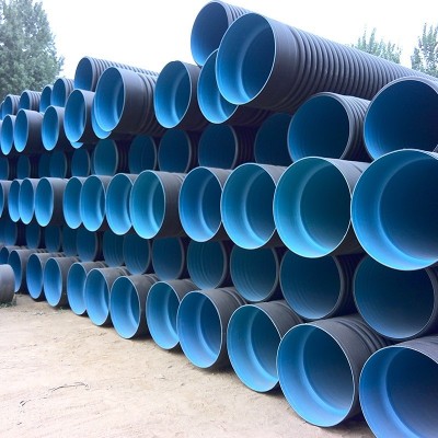 hdpe双壁波纹管大口径排污hdpe排水管市政管道污水通风 雨水水管图4