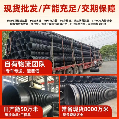 hdpe克拉管缠绕排污排水埋地高密度聚乙烯螺旋波纹管SN4-SN12.5管图3