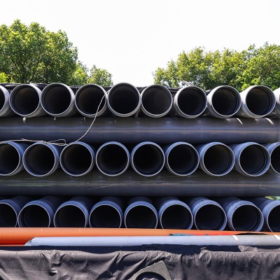 PVC排污管 UPVC化工管 灰色聚氯乙烯实壁排水管耐压厂家批发图3