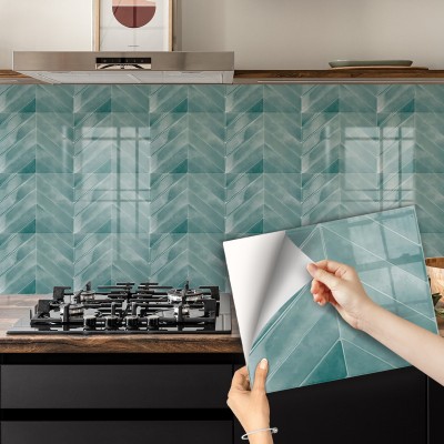 跨境爆款厨房墙面贴纸自粘厨房装饰瓷砖贴墙贴防水防油工厂直批图3