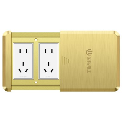 超薄平推式隐藏地插插座防水网络滑盖五孔地面十孔家用地插座