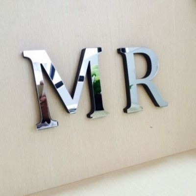 厂家直销卧室装饰3D立体墙贴时尚diy镜面英文字母组合镜面墙贴图5