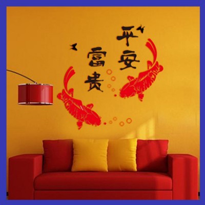 2025新款客厅背景墙装饰水晶立体墙贴可印logo字体图案亚力克墙贴