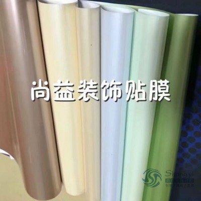 新款纯色晶钢门贴膜 防霉防蛀玻璃橱柜PVC贴膜 加厚PVC自粘墙贴图4