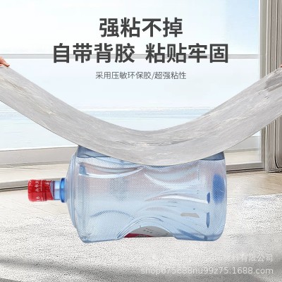 跨境工厂30×30cm专供仿大理石轻奢感瓷砖贴厨房墙面自粘防水壁纸图3