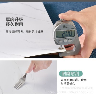 跨境出口批发30*30cm 仿瓷砖大理石纹自粘墙壁纸护墙板铝塑板贴纸图4