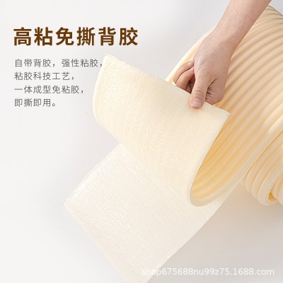 自粘防撞条儿童墙裙墙围包边防磕碰保护条腰线踢脚线墙贴装饰墙纸图3