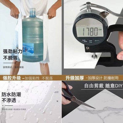 仿瓷砖自粘墙贴墙面装饰遮丑墙板卫生间防水大理石贴纸PVC加厚图3