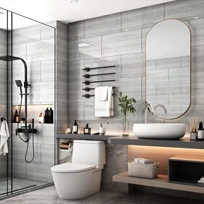 仿瓷砖自粘墙贴墙面装饰遮丑墙板卫生间防水大理石贴纸PVC加厚图4