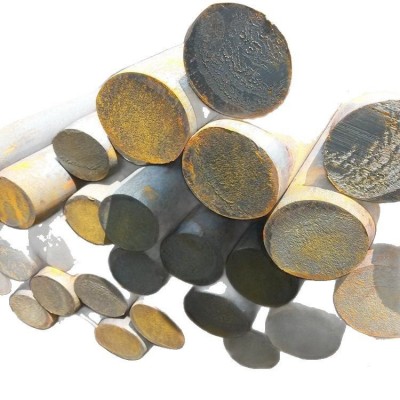 Q235B热轧圆钢热轧锻造金属心批发切割多规格圆钢工业机械实心棒