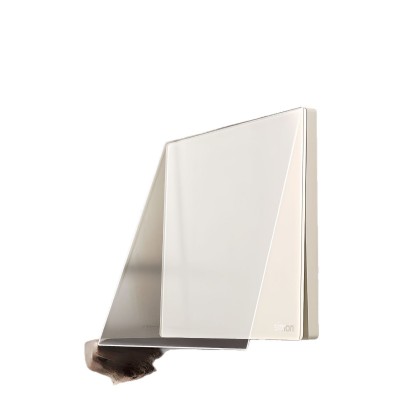 西蒙开关插座i6Air铂晶冰釉白6.8mm超薄6H钢化玻璃哑光质感·家用