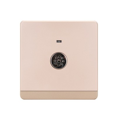 大板无框香槟金大功率开关银点磷铜墙壁开关插座家装声光控开关