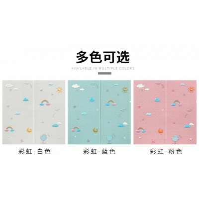 防撞泡沫墙纸床头贴纸自粘软包儿童房3d立体墙贴墙围贴靠墙加厚垫图3