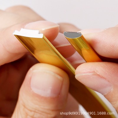 PVC自粘装饰美缝条随意裁剪防水防油金属质感客厅天花板工厂直销图2