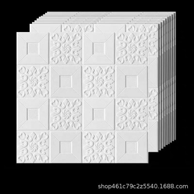 3d立体自粘墙贴房顶天花板吊顶自粘装饰遮丑墙纸防水毛坯墙翻新图4
