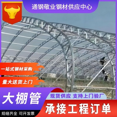 蔬菜大棚钢管骨架椭圆管钢架温室苗木种植连体连栋养殖方管图5