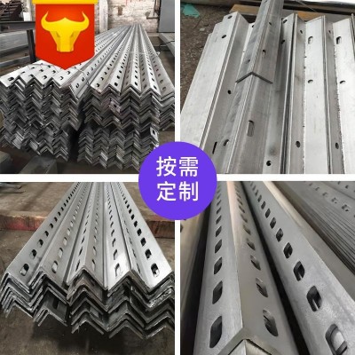 镀锌角钢带孔角铁6米三角铁镀锌钢等边角钢唐钢河钢角钢6米批发图2