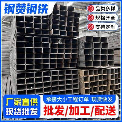 肇庆热镀锌Q235黑方管钢结构承重镀锌大棚管黑方管空心方矩管黑铁图5