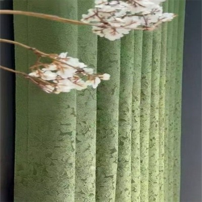 新款窗帘提花月光玫瑰物语高精密遮光布客厅卧室法式复古绍兴工厂