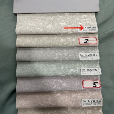 新款窗帘提花月光玫瑰物语高精密遮光布客厅卧室法式复古绍兴工厂图5