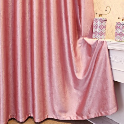 厂家直供遮光窗帘布涤阳电雕压花加厚客厅卧室窗帘成品阳台飘窗图4