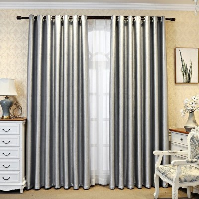 厂家直供遮光窗帘布涤阳电雕压花加厚客厅卧室窗帘成品阳台飘窗图3