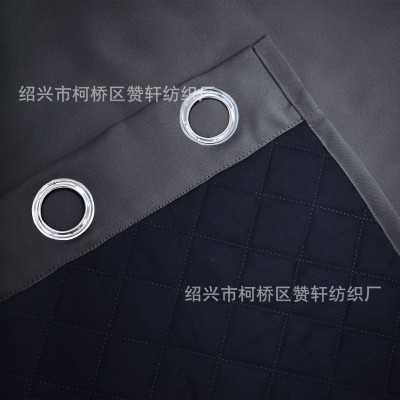 新冬季棉窗帘保温隔热保暖防寒防风加棉夹棉窗帘成品curtains跨境图2