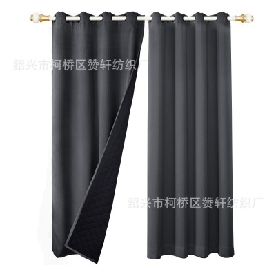 新冬季棉窗帘保温隔热保暖防寒防风加棉夹棉窗帘成品curtains跨境图4