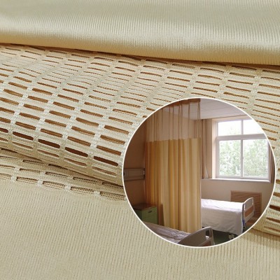 经编医用帘美容院遮光养老院隔离帘格子阻然抗菌成品隔帘窗帘批发图2