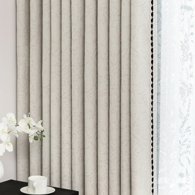 【价格透明无套路】蔷薇法式浮雕窗帘客厅卧室雪尼尔绍兴柯桥窗帘图5