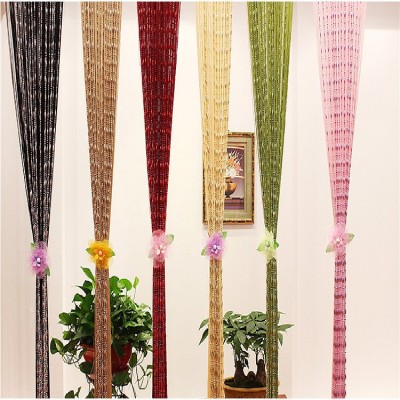 链条线帘外贸热卖门帘隔断珠帘韩式新中式成品跨境电商专供加密图5