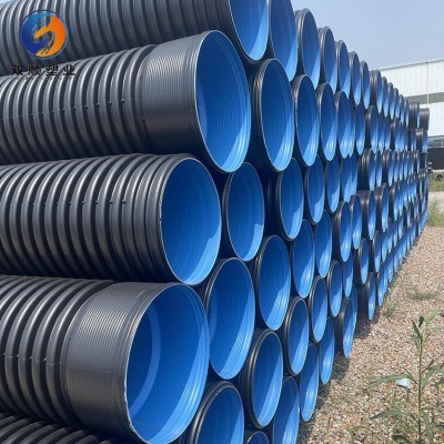 HDPE双壁波纹管 高速公路渗水波纹管 大口径聚乙烯排水管排污管图2
