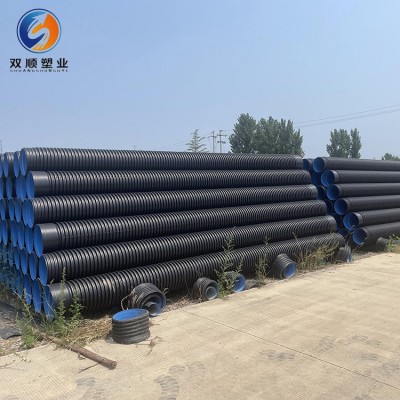 HDPE双壁波纹管 高速公路渗水波纹管 大口径聚乙烯排水管排污管图3