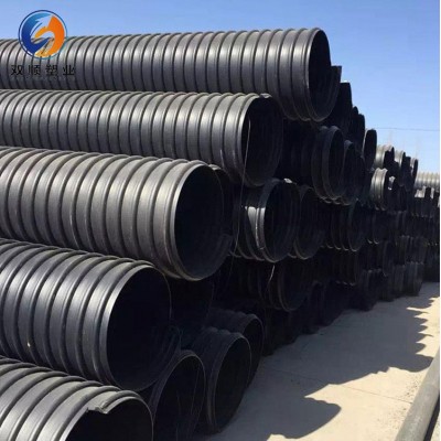 HDPE钢带增强螺旋波纹管厂家 市政排水管排污管大口径聚乙烯钢带图2