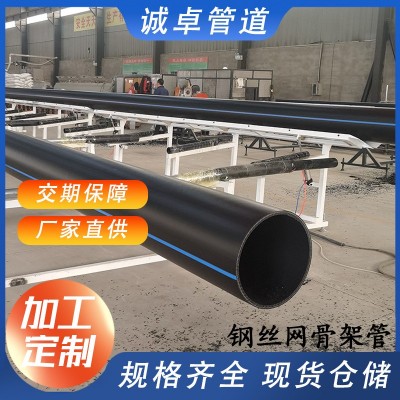 HDPE钢骨架复合管市政排水管消防给水管实壁管饮用水管市政消防图2