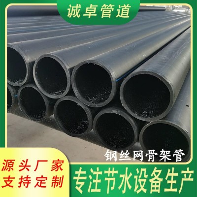 HDPE钢骨架复合管市政排水管消防给水管实壁管饮用水管市政消防图3