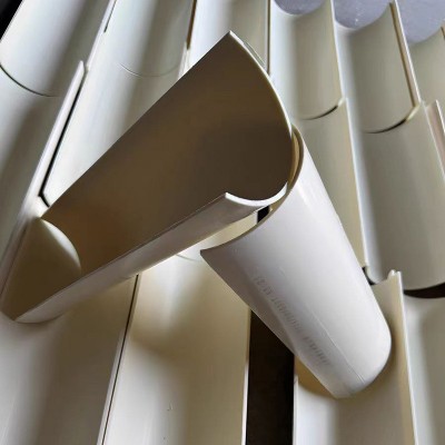 pvc半圆管U型槽排水管加厚裁切农业园林支撑管pvc塑料管批发图2