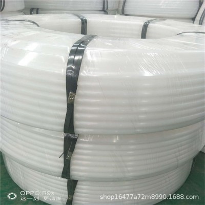 白色pe原料给水管厂家批发 聚乙烯塑料管pe盘管 阻燃穿线管注浆管图4