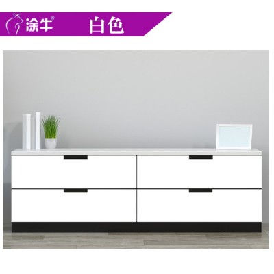 一件代销 涂牛水性木器漆 白色旧家具翻新漆 木门窗红木实色水漆