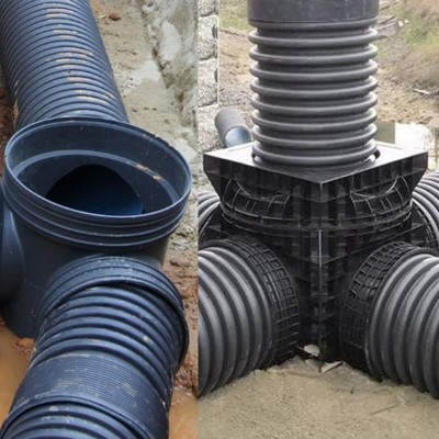 HDPE双壁波纹管排水管高密度聚乙烯雨污分流市政管道污水处理管图3