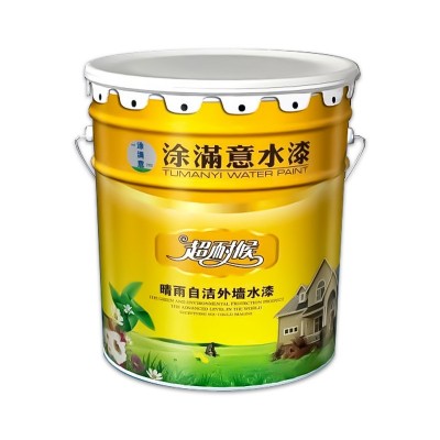 源头厂家批发超耐候晴雨自洁外墙水漆涂满意水漆强附着力工厂货源图5