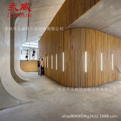 厂家供应HPL装饰板材彩色抗倍特板蓝色医疗板护墙板外墙防水木纹图2