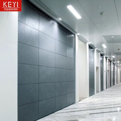 阻燃贴面木纹装饰护墙板抗倍特板 B1级防火板木饰面板免漆装饰板图2