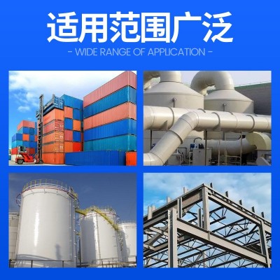 水性氟碳漆桥梁栏杆铁门户外防腐防锈漆彩钢瓦翻新改色金属面漆图4