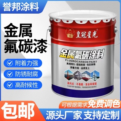 定制金属氟碳漆户外铁门防锈漆钢结构金属漆彩钢瓦翻新改色 防锈漆图5