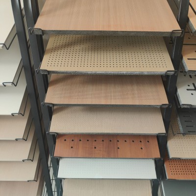 陶铝吸音板A级防火穿孔吸音墙面装饰隔音材料微孔陶铝吸音板厂家图4