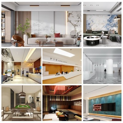 A级防火HPL冰火板硅酸钙护墙板不燃基材预涂板医用抗菌饰面板定制图2