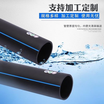 PE管自来水管DN100厂家生产直销快速发货6米直管给水管图2