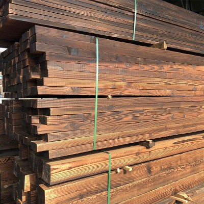 碳化木条3米长现货户外碳化木地板花箱防腐木龙骨桑拿板实木栏杆图2